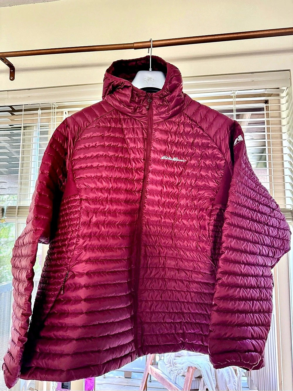 Eddie Bauer plus size Hooded Puffer Jacket in Purple Like New